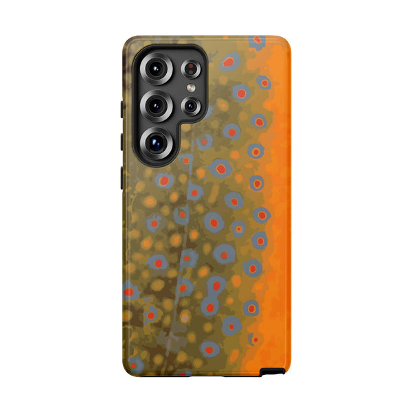 Brown Trout Phone Case | Realistic Fish Skin Pattern | Dual Layer Protective Cover | Unique Gift for Fisherman & Fly Fishing 