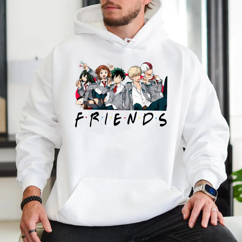 Anime Character Hoodie | My Hero Academia Inspired Graphic | Premium Cotton Blend Pullover | Gift for Manga Fans and Otaku
