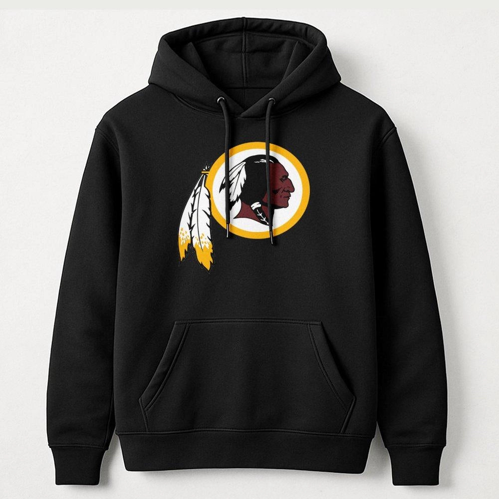 Vintage Football Logo Hoodie | Classic Native American Heritage Design | Premium Cotton Blend | Unisex Fan Gift for Sports Lo