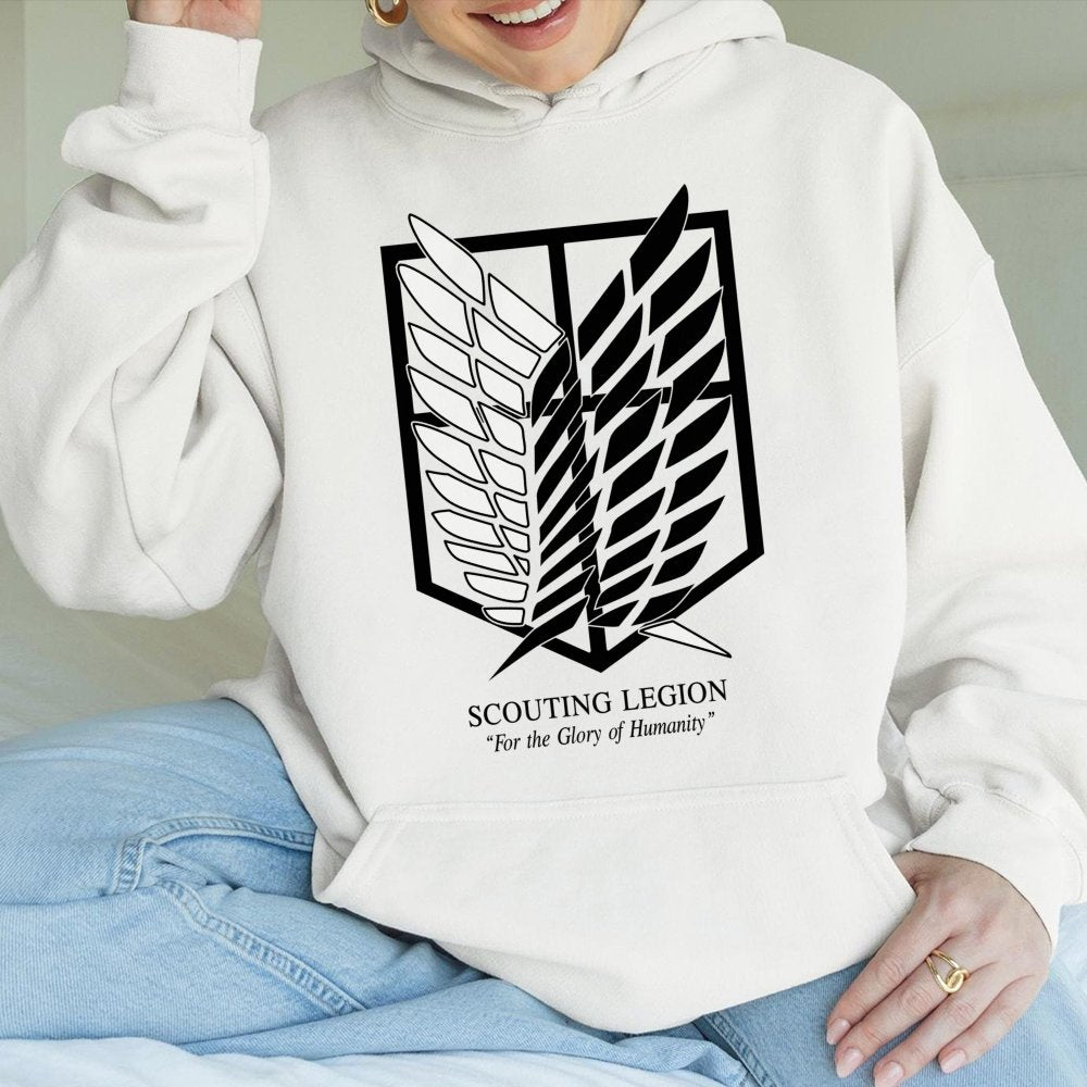 Scouting Legion Hoodie | Wings of Freedom Anime Graphic | Premium Cotton Blend | Gift for Anime Fans