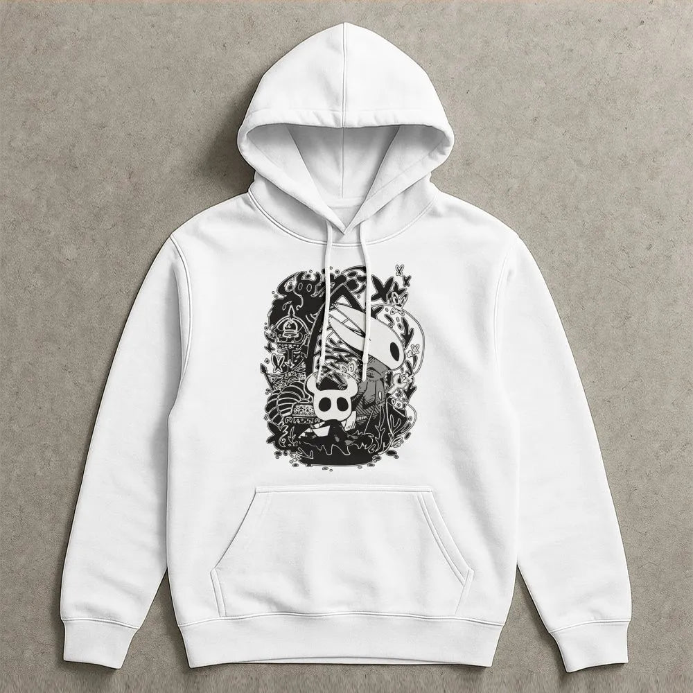 Hollow Knight Graphic Hoodie | Silksong Indie Game Art | Premium Cotton Blend | Gift For Gamers And Fans