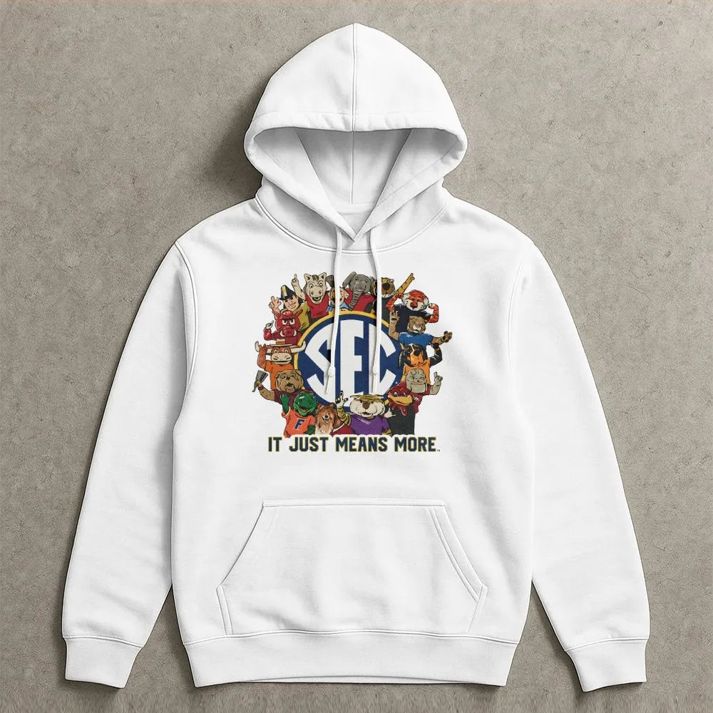 College Football Mascot Hoodie | SEC University Graphic Apparel | Premium Cotton Blend Sweatshirt | Game Day Gift for Souther