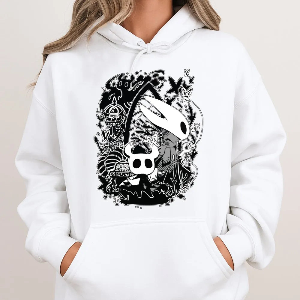 Hollow Knight Graphic Hoodie | Silksong Indie Game Art | Premium Cotton Blend | Gift For Gamers And Fans