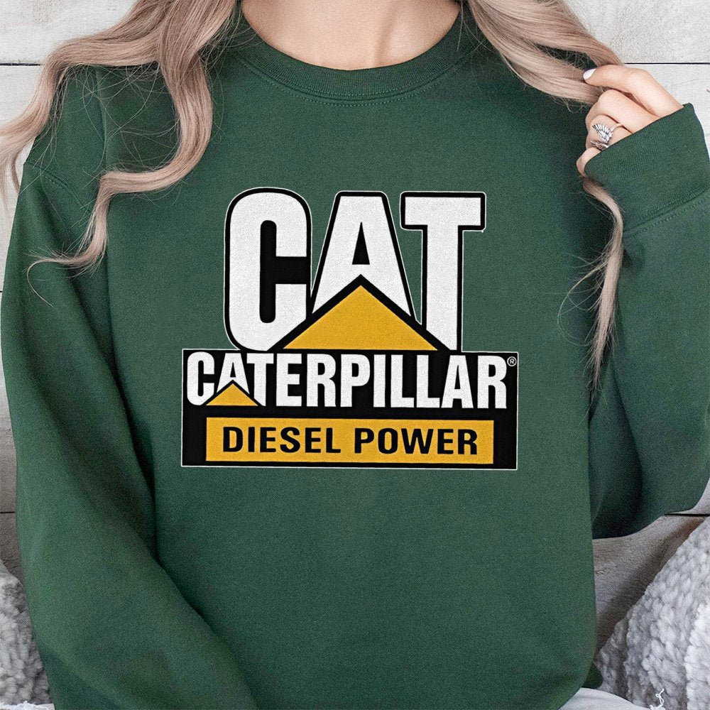 Heavy Equipment Operator Sweatshirt | Diesel Power Construction Graphic | Premium Cotton Blend Crewneck | Gift For Constructi