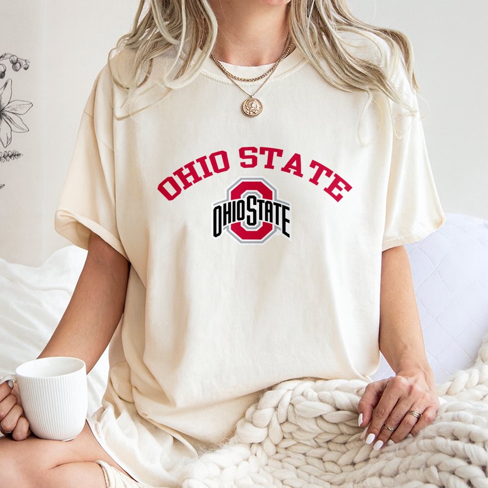 Ohio State University T-Shirt | Classic Block O Graphic Tee | 100% Cotton Premium Quality | Fan Apparel Gift for Buckeyes Alu