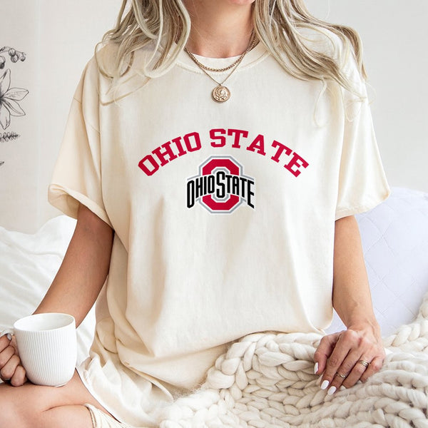 Ohio State University T-Shirt | Classic Block O Graphic Tee | 100% Cotton Premium Quality | Fan Apparel Gift for Buckeyes Alu