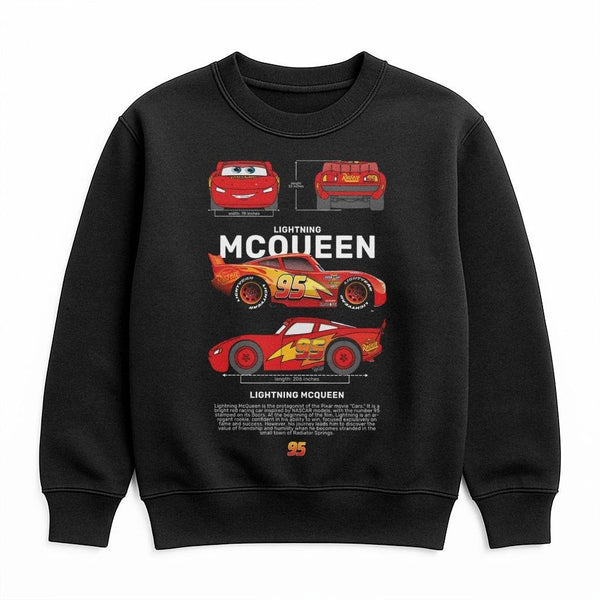 Racing Car Sweatshirt | Number 95 Blueprint Graphic Design | Premium Cotton Blend | Retro Car Lover Gift for Men and Kids