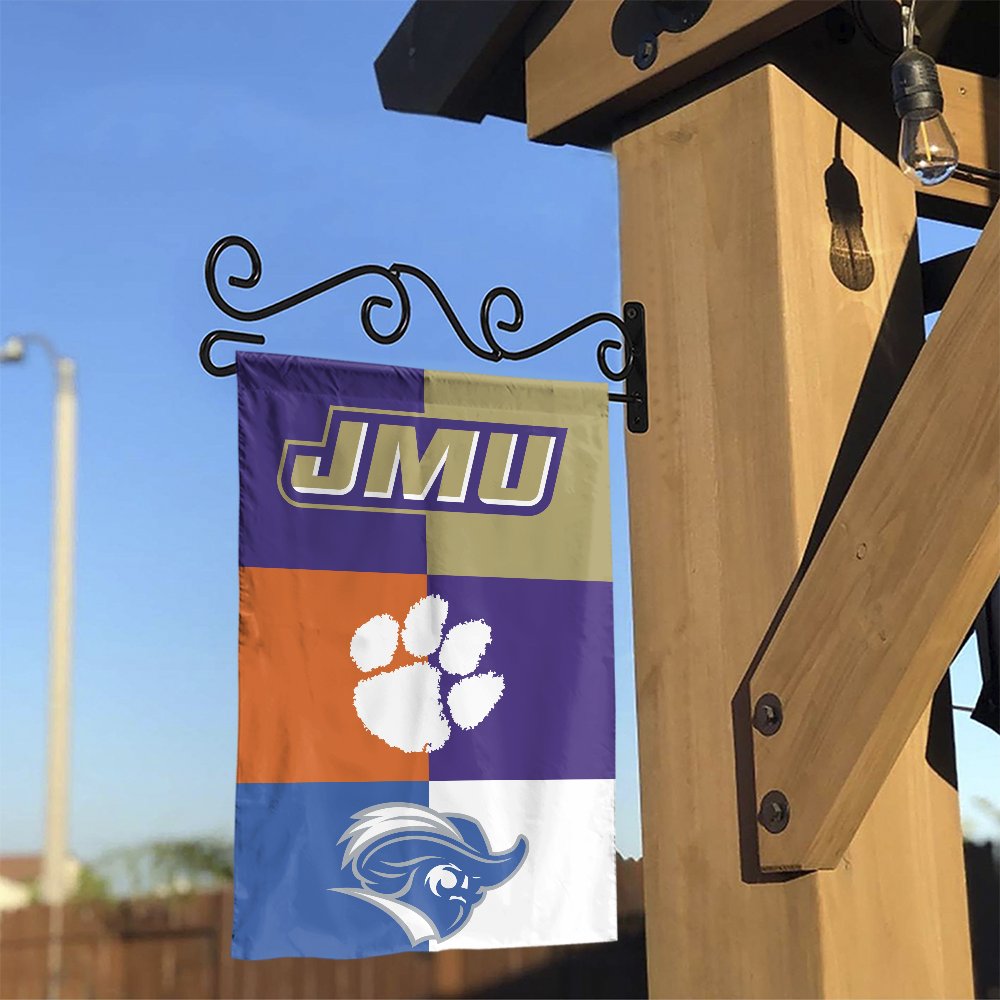 Personalized House Divided Garden Flag | Custom College Team Logos | Weather-Resistant Polyester | Outdoor Banner Gift for Sp